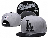 Dodgers Team Logo Gray Adjustable Hat GS,baseball caps,new era cap wholesale,wholesale hats
